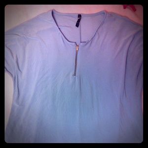 Light blue flowy blouse